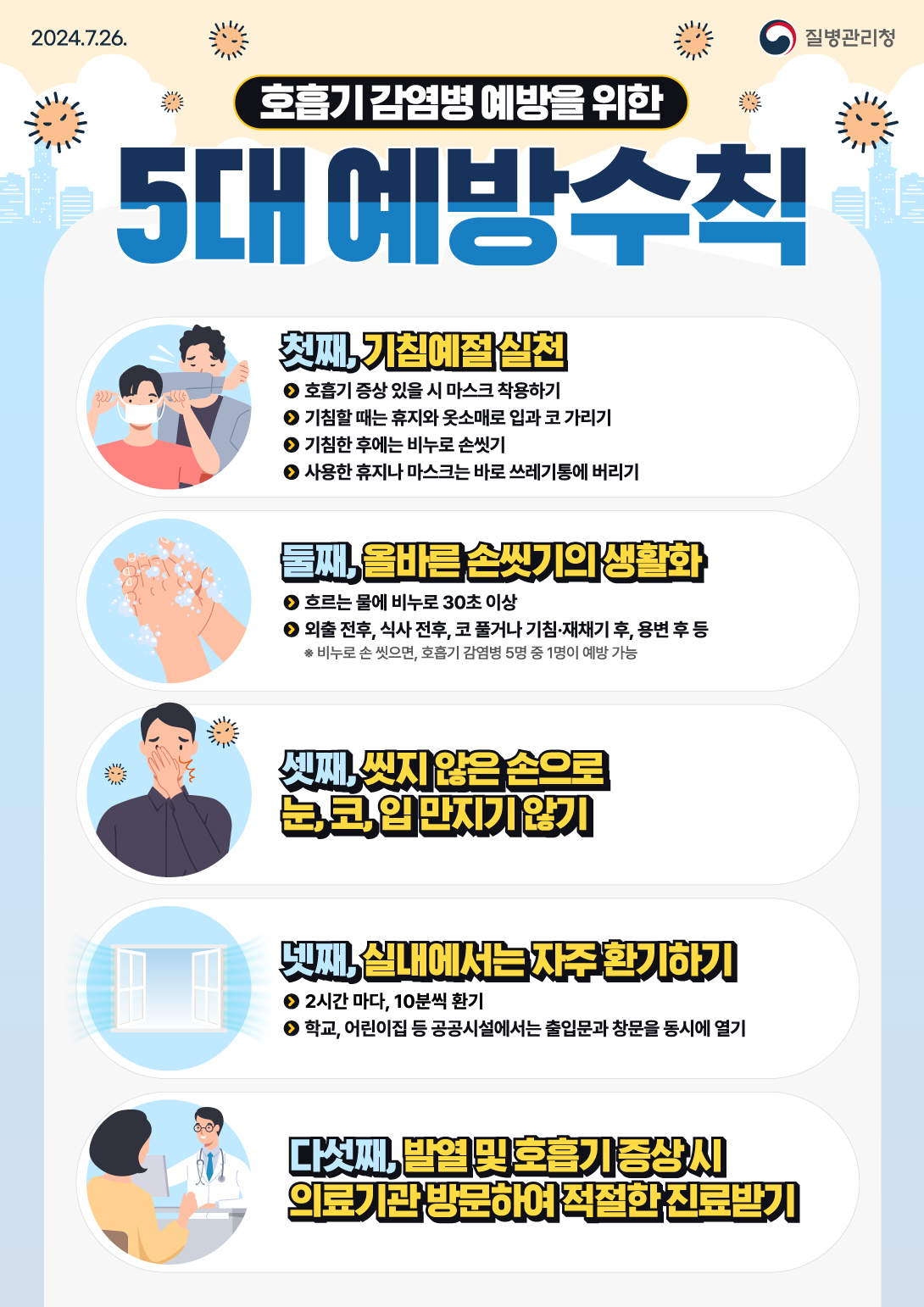 [안전공지] 코로나19 변이바이러스 확산 증가 추세에 따른 개인위생 유의 안내